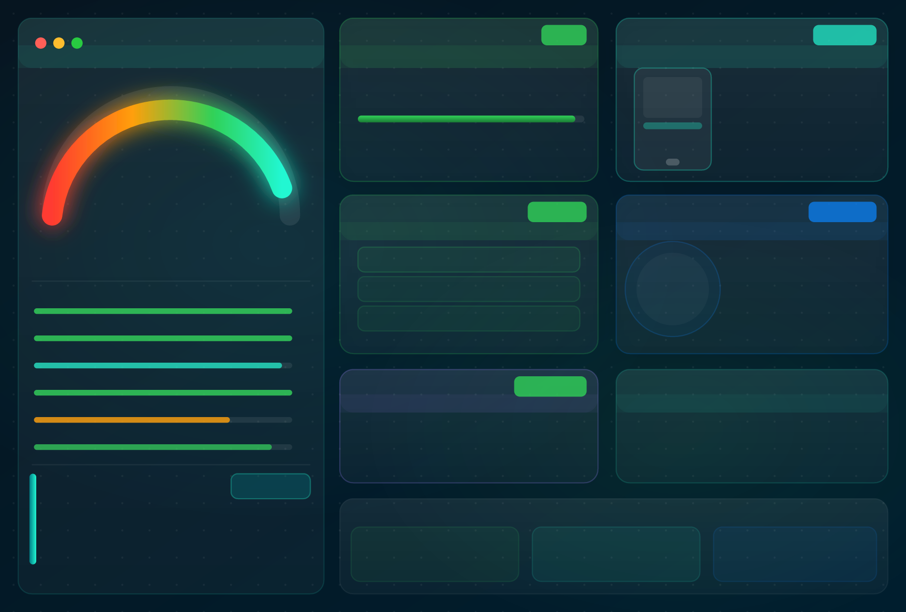 Tableau de bord sécurité — mots de passe, MFA, mises à jour